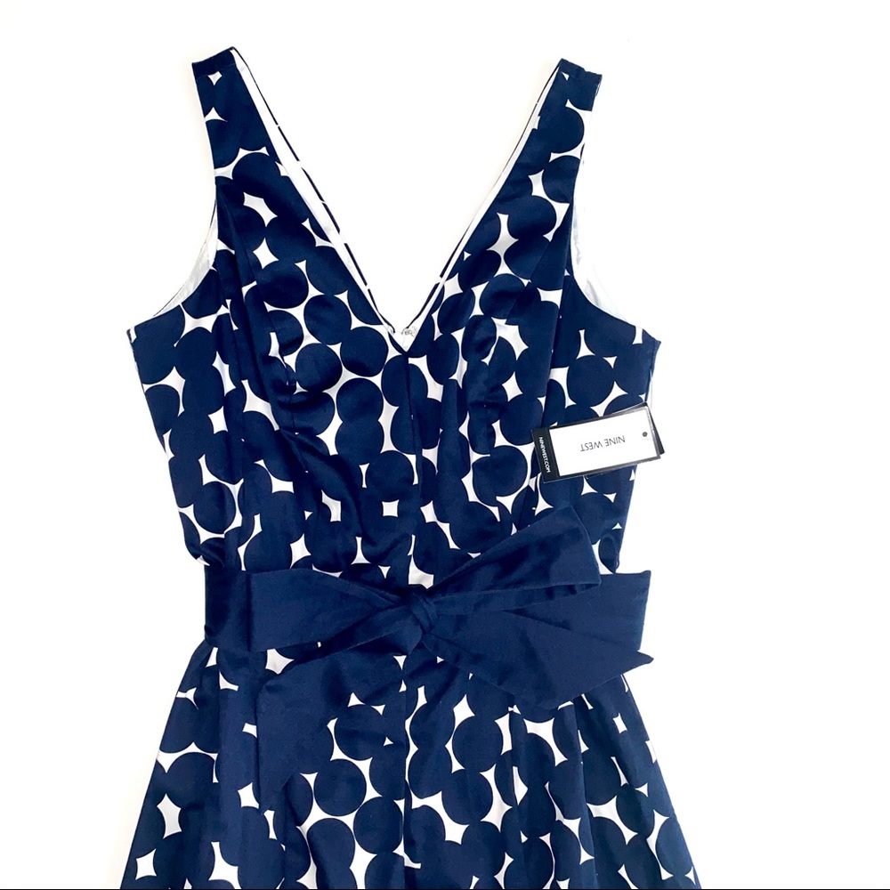 SOLD 💕NWT Nine West Tie-Waist Sleeveless Dress - Picture 2 of 14